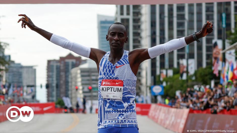 Kenyan Runner Kelvin Kiptum Sets New World Record in Marathon Distance ...
