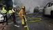Bomberos en las calles de Gaza. Bomberos en las calles de Gaza.