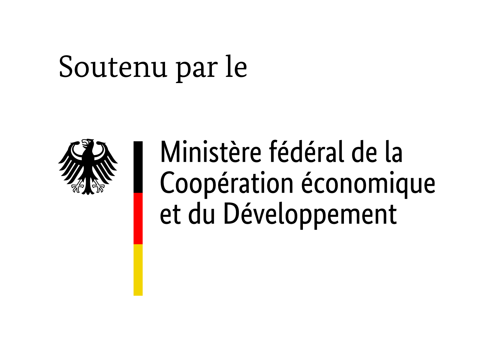 Französich / Logo des Bundesministerium für wirtschaftliche Zusammenarbeit und Entwicklung