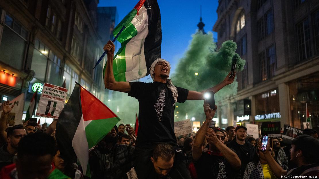 Διαδήλωση υπέρ των Παλαιστινίων στο Λονδίνο 