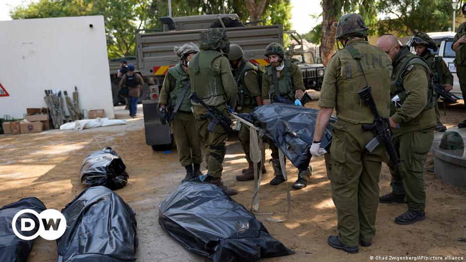 Israeli Kfar Aza kibbitz scene of massacre in Hamas attacks – DW – 10 ...