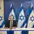 Dönemin Savunma Bakanı Gantz ve Başbakan Netanyahu, 2020'de bir basın toplantısında