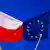 Флаги Польши и Европейского союза