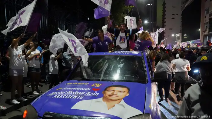 Júbilo en las calles de Guayaquil tras la victoria de Daniel Noboa Azin, presidente electo de Ecuador