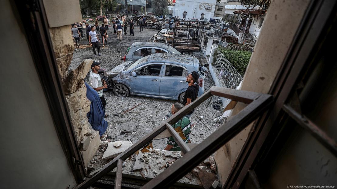 Gazastreifen | Zerstörung am Ahli Arab Krankenhaus in Gaza