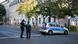 German police officers stand guard in front of the building complex of the Kahal Adass Jisroel community, which was attacked with incendiary devices, in Berlin, Germany, on October 18, 2023. German police officers stand guard in front of the building complex of the Kahal Adass Jisroel community, which was attacked with incendiary devices, in Berlin, Germany, on October 18, 2023.