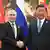 El presidente ruso Vladimir Putin y su homólogo chino Xi Jinping.