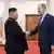 Kim Jong Un junto al ministro de Exteriores ruso Sergei Lavrov.