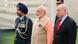 Narendra Modi stands between Benjamin Netanyahu and an Indian army officer during a visit to Israel Narendra Modi stands between Benjamin Netanyahu and an Indian army officer during a visit to Israel