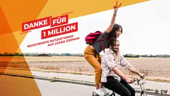 DW Learn German tops one million registered users