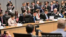 Outreach Session for Enhancing Supply Chain Resiliency of G7 Trade Ministers' Meeting is held in Osaka on Oct. 28, 2023. ( The Yomiuri Shimbun via AP Images )