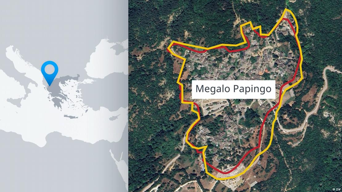 Papingo - Diferenţe între harta reală şi cea deţinută de autorităţi