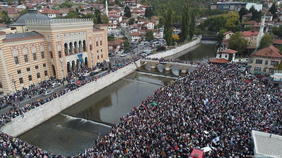Protestat propalestineze në Sarajevë