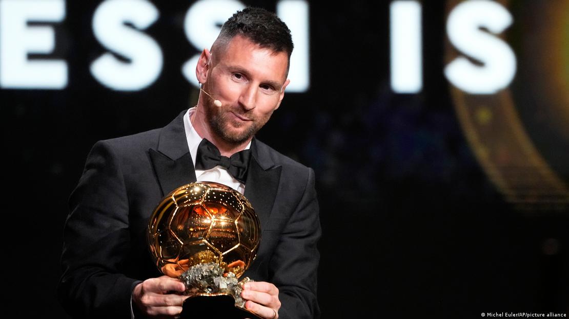 Messi ganó ocho Balones de Oro durante su carrera. Aquí, en la ceremonia del Balón de Oro en 2023.