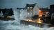 Waves pictured crashing a wall in northwestern France Waves pictured crashing a wall in northwestern France