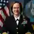 Lisa Franchetti, seen here, is also the second woman in the US Navy to be promoted to four-star admiral