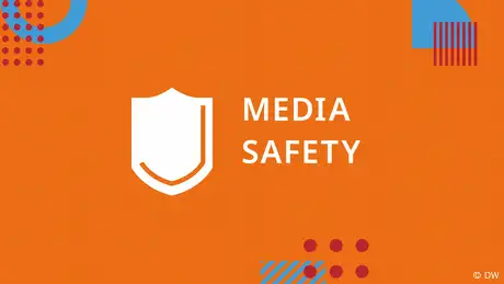 Key visual für das DW Akademie Handlungsfeld Media safety