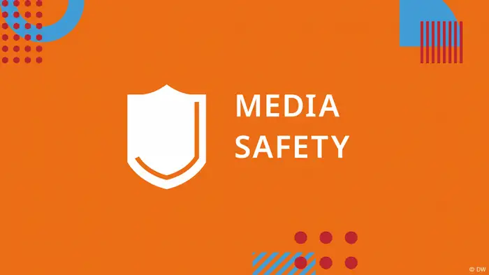 Key visual für das DW Akademie Handlungsfeld Media safety