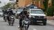 Security and police personnel patrol on a street in Quetta Security and police personnel patrol on a street in Quetta
