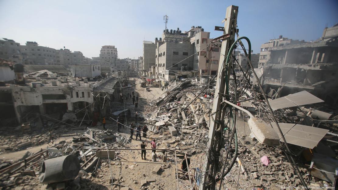 Ερείπια του καταυλισμού Αλ-Μπουρέιτζ στο κέντρο της Γάζας