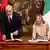 Italy's Prime Minister Giorgia Meloni during a meeting with Albania's Prime Minister, Edi Rama, at Chigi Palace in Rome.
