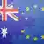 Symbolbild Europäische Union Australien Flaggen