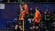 Danylo Sikan celebrates his goal against Barcelona Danylo Sikan celebrates his goal against Barcelona