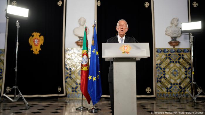 Presidente de Portugal, Marcelo Rebelo de Sousa  Reprodução/Armando Franca/AP Photo