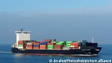 Newnew Polar Bear, a Hong Kong-registered feeder container ship suspected of intentionally damaging the Balticconnector natural gas pipeline in the Gulf of Finland in October 2023 by dragging anchor. Here pictured in the Port of Rotterdam in 2020 when it was known as Baltic Fulmar., Credit:Avalon