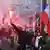 Nacjonaliści demonstrują w Warszawie z okazji Narodowego Święta Niepodległości
