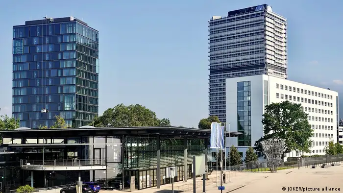 Vista of Bonn featuring the WCCB, UN Campus and DW