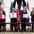 (L-R) Foreign Affairs Minister of Bahrain Abdullatif bin Rashid Al Zayani, Prime Minister of Israel Benjamin Netanyahu, U.S. President Donald Trump, and Foreign Affairs Minister of the United Arab Emirates Abdullah bin Zayed bin Sultan Al Nahyan participate in the signing ceremony of the Abraham Accords