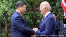 United States President Joe Biden meets with President Xi Jinping of the People s Republic of China on Wednesday, November 15, 2023, in Woodside, California. President Xi is in the United States to attend the APEC Summit in San Francisco. Photo via MFA China/ PUBLICATIONxINxGERxSUIxAUTxHUNxONLY WAX2023111550 MFAxCHINA