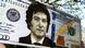 An oversized US dollar bill with the face of president-elect Javier Milei at a campaign rally An oversized US dollar bill with the face of president-elect Javier Milei at a campaign rally