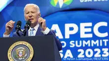 16.11.2023+++ U.S. President Joe Biden delivers remarks at the Asia-Pacific Economic Cooperation (APEC) summit in San Francisco, California, U.S., November 16, 2023. REUTERS/Kevin Lamarque 