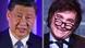 Xi Jinping y Javier Milei. Xi Jinping y Javier Milei.