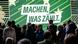 Deutschland Bundesparteitag von Bündnis 90/Die Grünen: eine Menschenmenge vor einet großen Leinwand mit dem Slogan "Machen, was zählt." Deutschland Bundesparteitag von Bündnis 90/Die Grünen: eine Menschenmenge vor einet großen Leinwand mit dem Slogan "Machen, was zählt."
