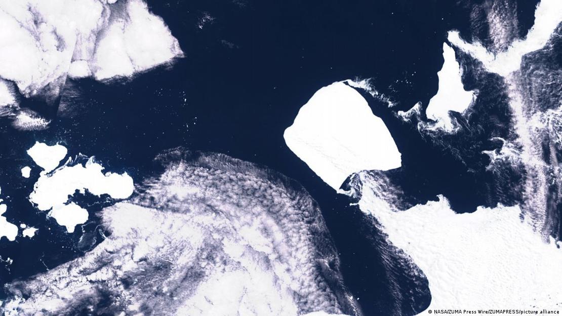 Imagen de satélite del iceberg A23a
