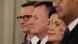 Poland's Prime Minister Mateusz Morawiecki (left) poses with members of his new cabinet after their swearing-in ceremony, Presidential Palace, Warsaw, Poland, November 27, 2023 Poland's Prime Minister Mateusz Morawiecki (left) poses with members of his new cabinet after their swearing-in ceremony, Presidential Palace, Warsaw, Poland, November 27, 2023