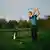 Profigolfer Robin Smiciklas spielt Golf beim Golfclub Abenberg