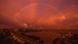 Un arcoiris durante la puesta de Sol en Montevideo, Uruguay. Un arcoiris durante la puesta de Sol en Montevideo, Uruguay.