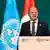 German Chancellor Olaf Scholz speaking at COP28 on Saturday