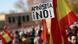 Cartaz com dizer "anistia não!" em espanhol Cartaz com dizer "anistia não!" em espanhol
