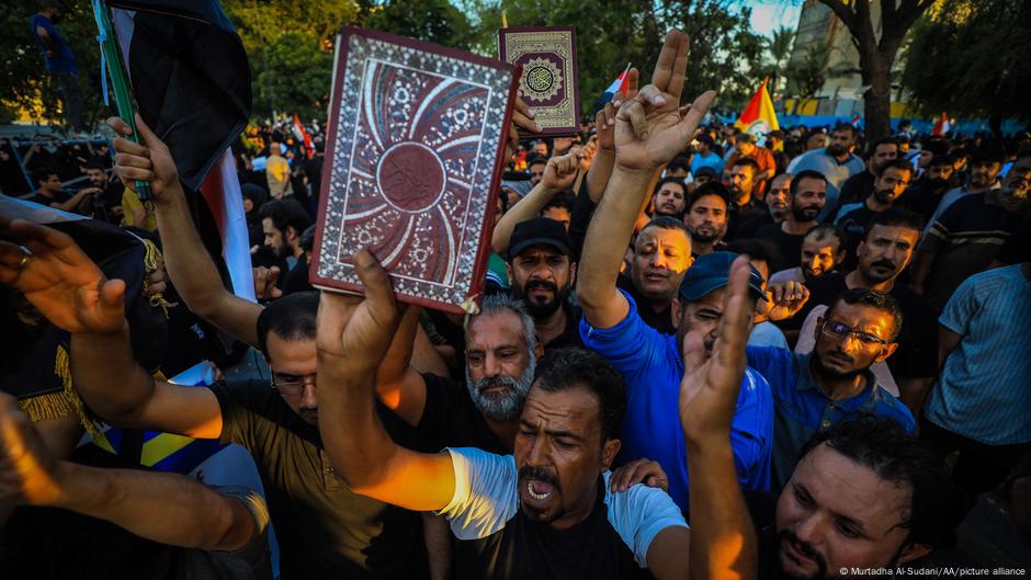 Protest u Bagdadu posle paljenja Kurana u Danskoj