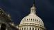 The dome of the U.S. Capitol at night