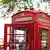 Two red telephone boxes in the United Kingdom