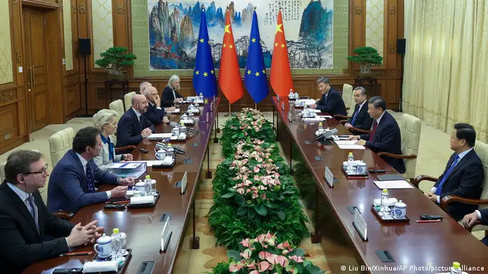 China EU Treffen | Ursula von der Leyen und Charles Michel treffen Xi Jinping