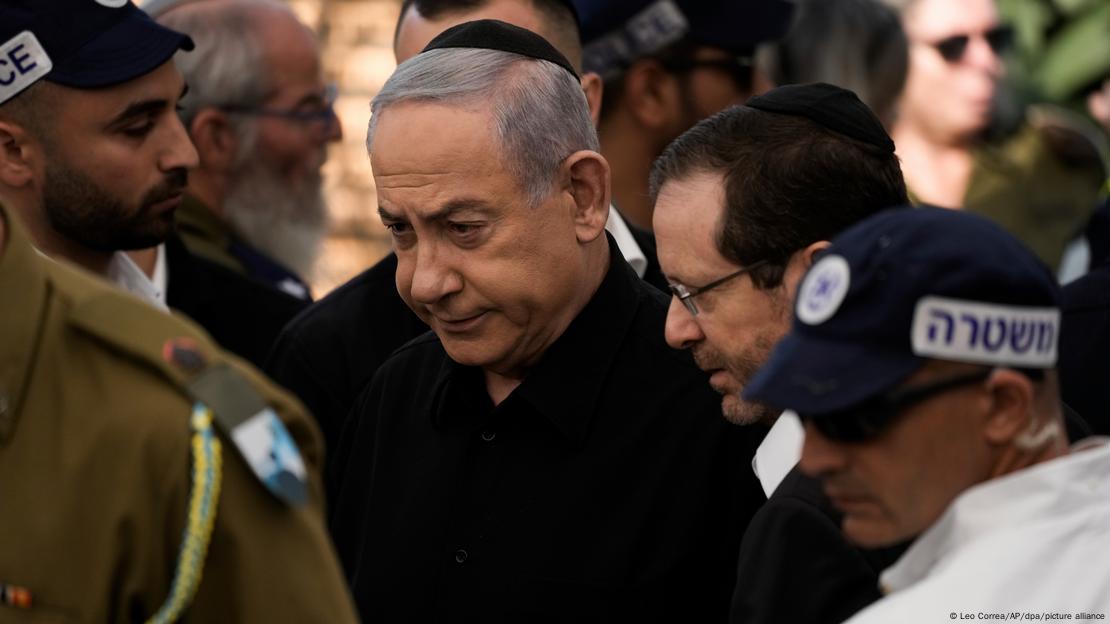 Ο ισραηλινός πρωθυπουργός σε κηδεία στρατιώτη