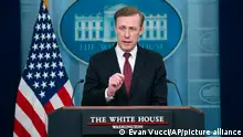 White House national security adviser Jake Sullivan speaks during a press briefing at the White House, Monday, Dec. 4, 2023, in Washington. (AP Photo/Evan Vucci)