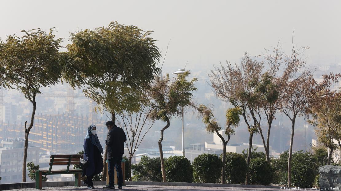 تصویری از آلودگی هوای شهر تهران